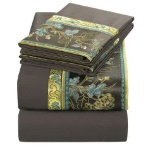 NATORI POTALA PALACE KING FITTED SHEET - ESPRESSO BEAN/BROWN